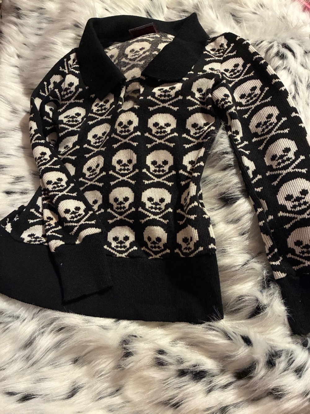 Jawbreaker Skull Sweater Halloween Goth Medium